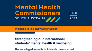 Strengthening our international students' mental health & wellbeing: eNews February 2021