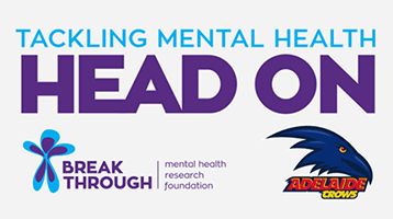 Tackling Mental Health head on! Adelaide Vs Carlton: Inaugural Breakthrough Round