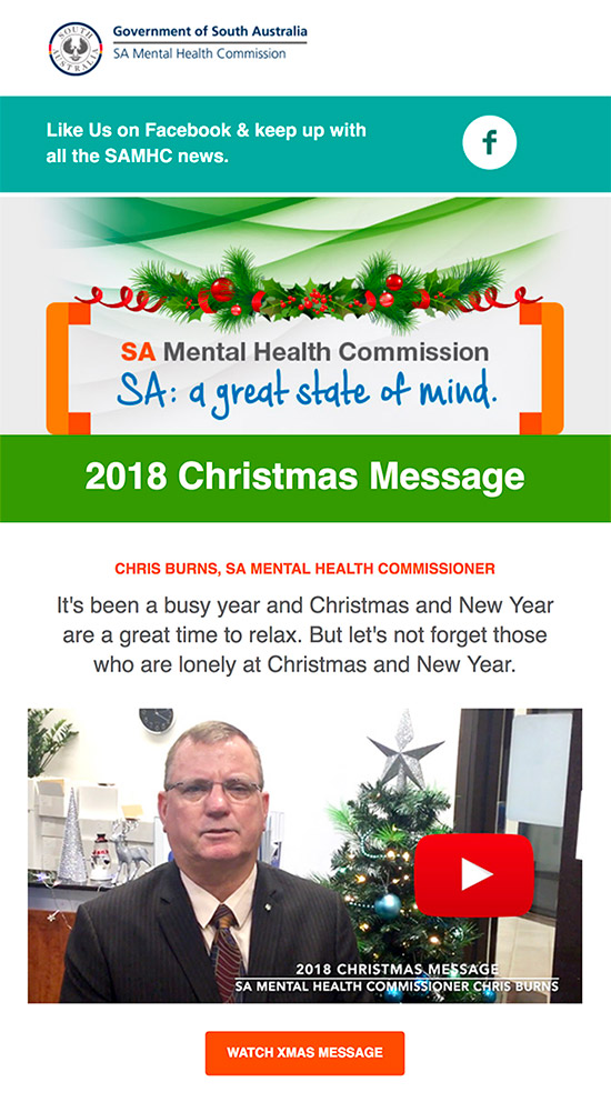 2018 Christmas Message eNews