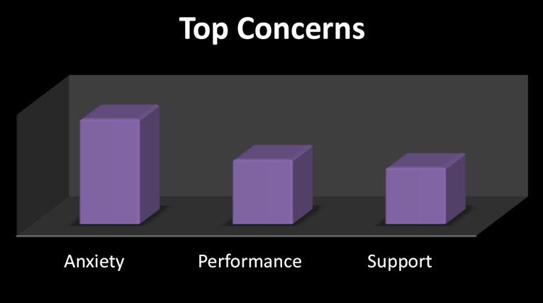 Top Concerns: Anxiety, Performance, Support